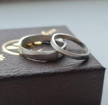 Срібні обручки &laquo;Мобіус&raquo; MOBIUS-BAND-WB фото
